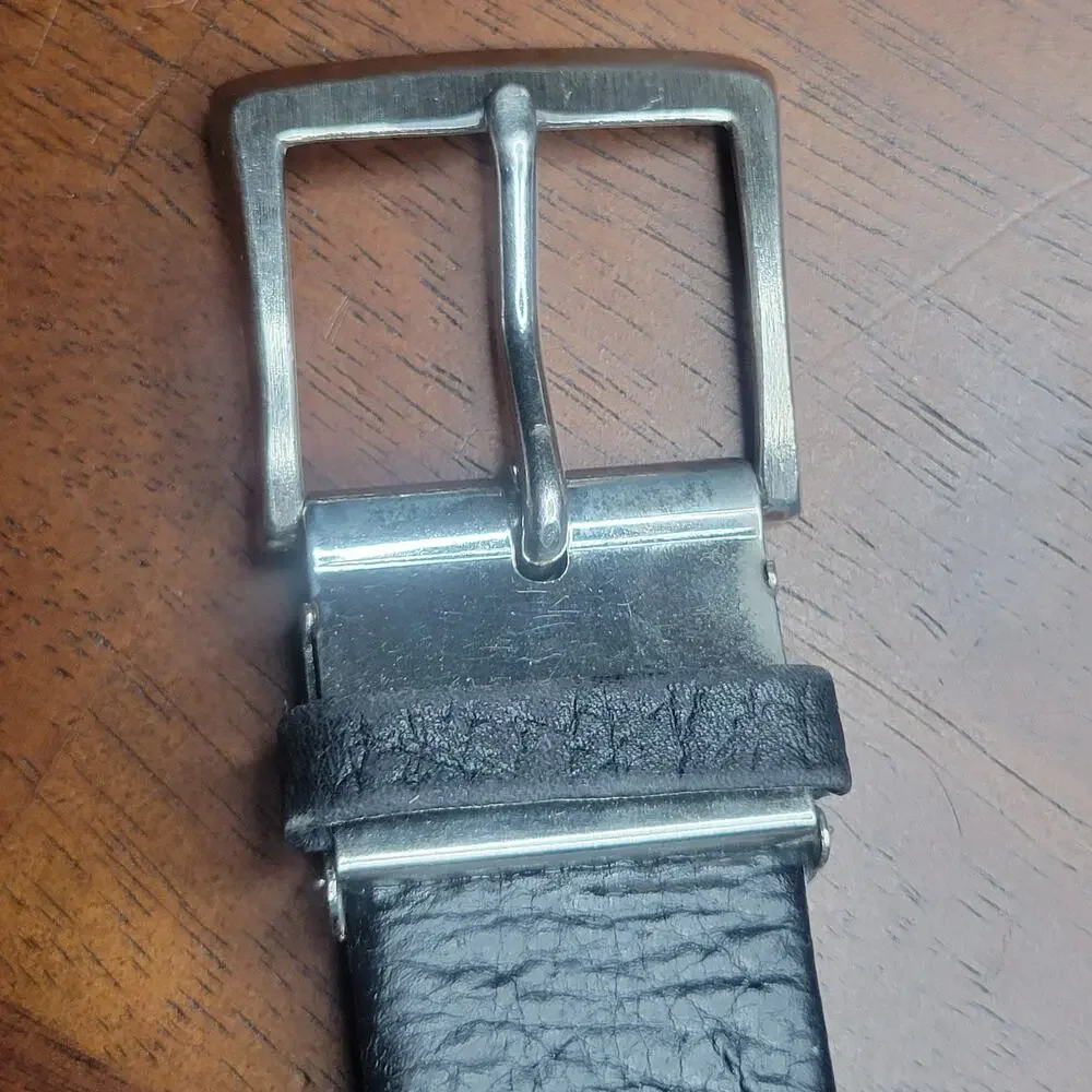 VTG Jacob Genuine Elephant Leather Belt w/ Buckle Made in Thailand Exotic✨️44/46